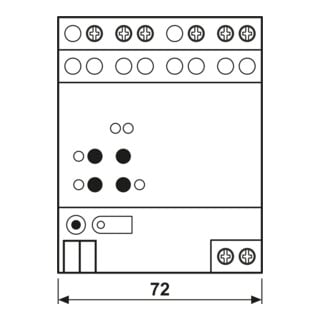 Jung KNX Actionneur d’atténuation universel 2 canaux 3902 REGHE