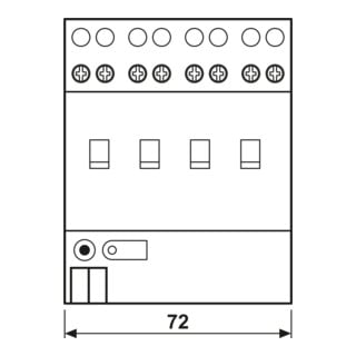 Jung KNX Actionneur de commutation 4 canaux REG Boîtier 4TI 2304.16 REGHM