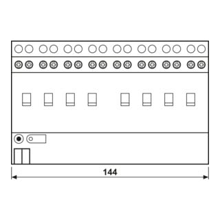 JUNG KNX Actionneur de commutation 8 canaux C-charge 2308.16 REGCHM