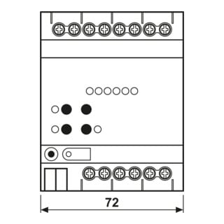 Jung KNX Heizungsaktor 6fach mit Regler 36006 1S R