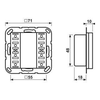 Jung KNX Module capteur tactile 4f Universal A 52941 ST