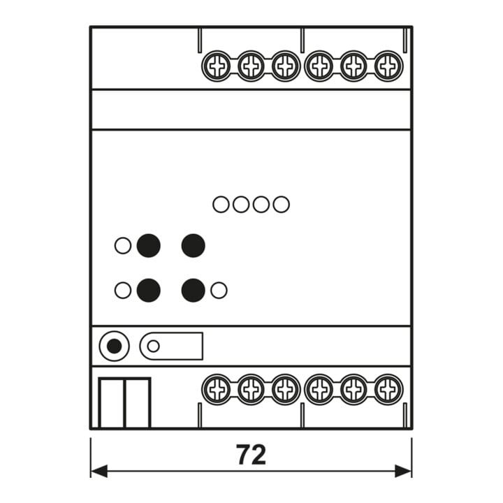 Jung KNX Universal-Dimmaktor LED, 4fach, 4 TE 39004 1S R