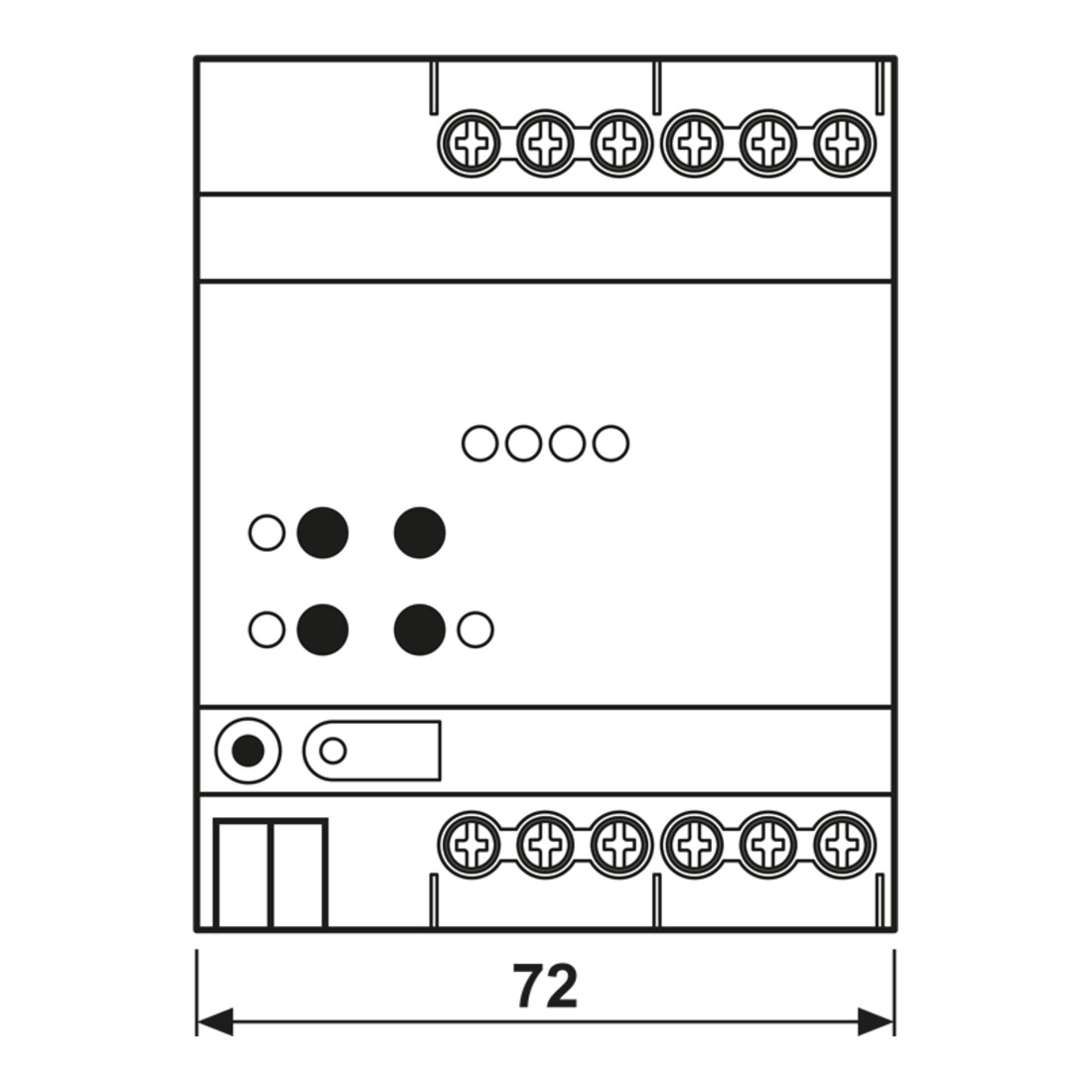 Jung KNX Universal-Dimmaktor LED, 4fach, 4 TE 39004 1S R