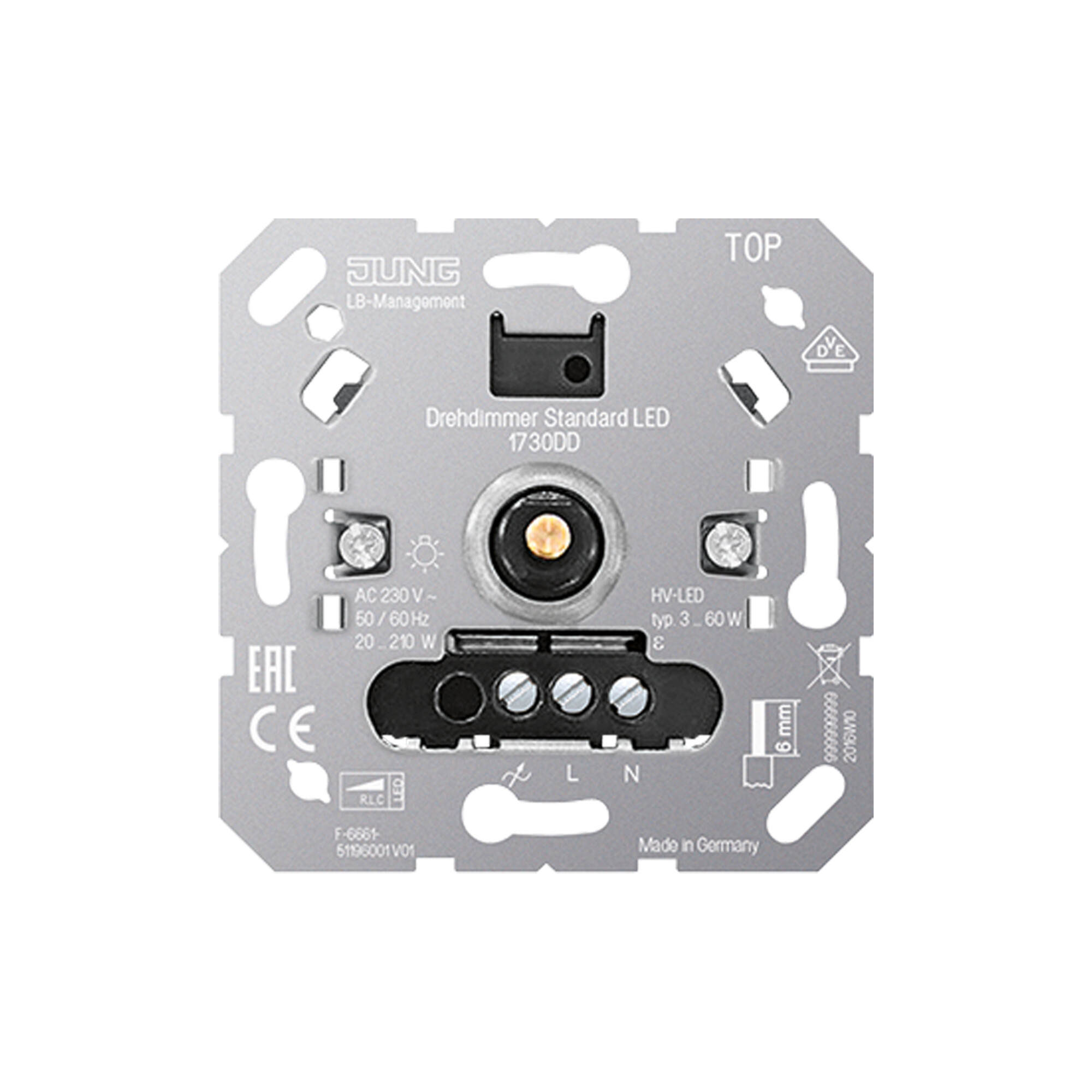 Jung LED-Drehdimmer Standard 1730 DD