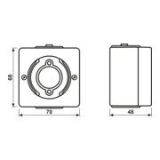Jung Lichtsignal o.Haube E14 Gewinde 637-14 W-3