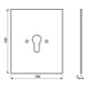 Jung Metall-Abdeckung 125x100mm o.Symbole 6.28 WUG