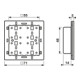 Jung Module capteur tactile 3 voies 24V AC/DC 20mA 4236 TSM
