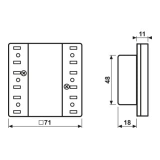 Jung Module capteur tactile KNX Standard simple LS 5071 TSM