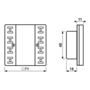 Jung Module compact de commande de pièce KNX 2 voies LS 5192 KRM TS D-1
