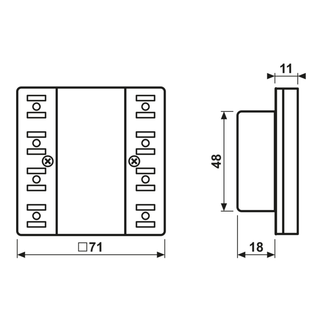 Jung Module compact de commande de pièce KNX 2 voies LS 5192 KRM TS D