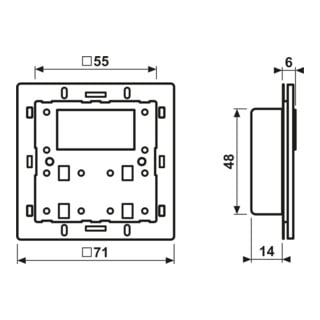 JUNG Module de contrôle KNX LS 429 D 1 pièce