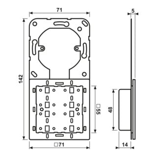 Jung Module d’extension capteur tactile universel 4 voies 4094 TSEM