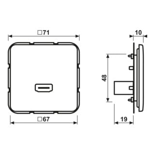 Jung Prise multimédia HDMI MA CD 1112 WW blanc alpin