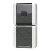 Jung Prise SCHUKO 16A 250V avec bouton-poussoir 871 W-1