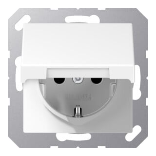 Jung Prise SCHUKO 16A 250V avec couvercle rabattable A 1520 KIKL WW