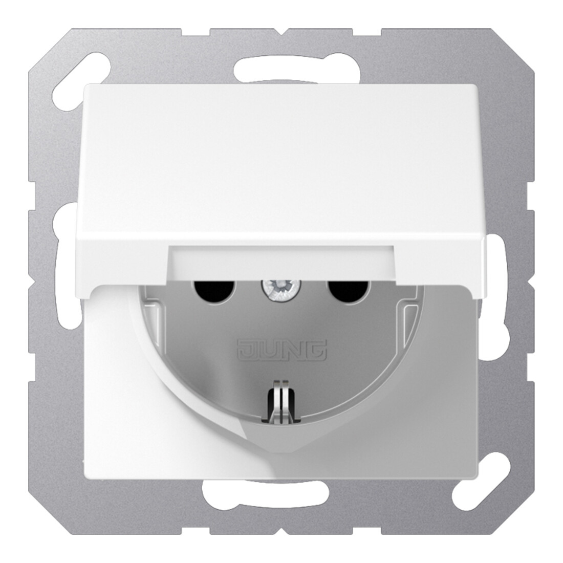 Jung Prise SCHUKO 16A 250V avec couvercle rabattable A 1520 KIKL WW