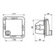 Jung Prise SCHUKO 16A 250V avec couvercle rabattable AS 1520 BFKLSL WW