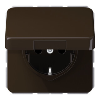 Jung Prise SCHUKO 16A 250V avec couvercle rabattable CD 1520 BFKL BR