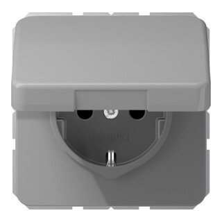 Jung Prise SCHUKO 16A 250V avec couvercle rabattable CD 1520 BFKL GR