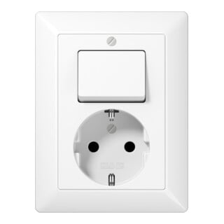 Jung Prise SCHUKO 16A 250V avec interrupteur AS 5576 U WW