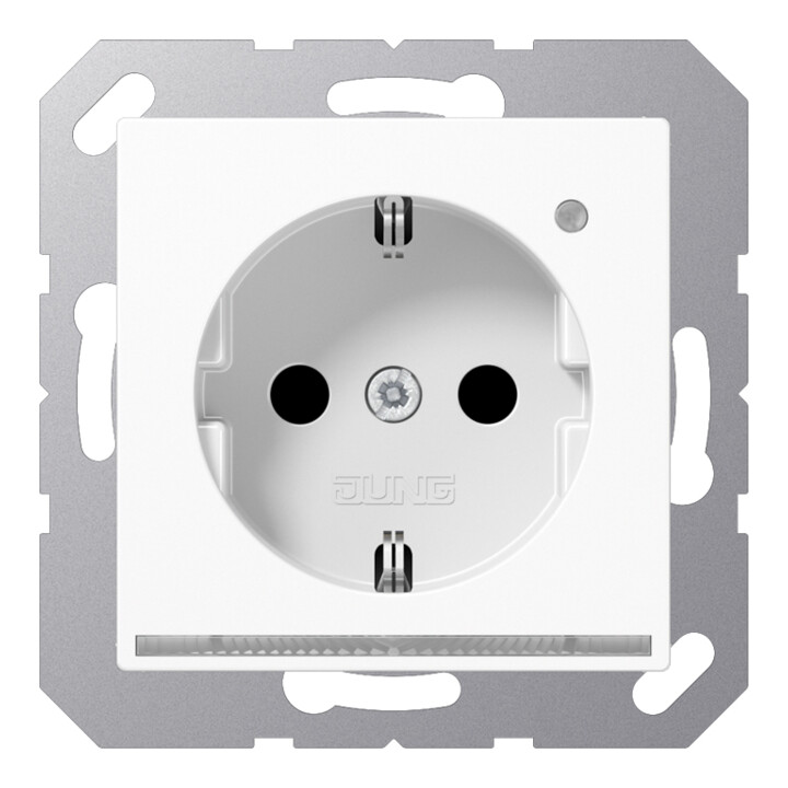 Jung Prise SCHUKO 16A 250V avec LED d'orientation blanc A 1520-O WW LNW