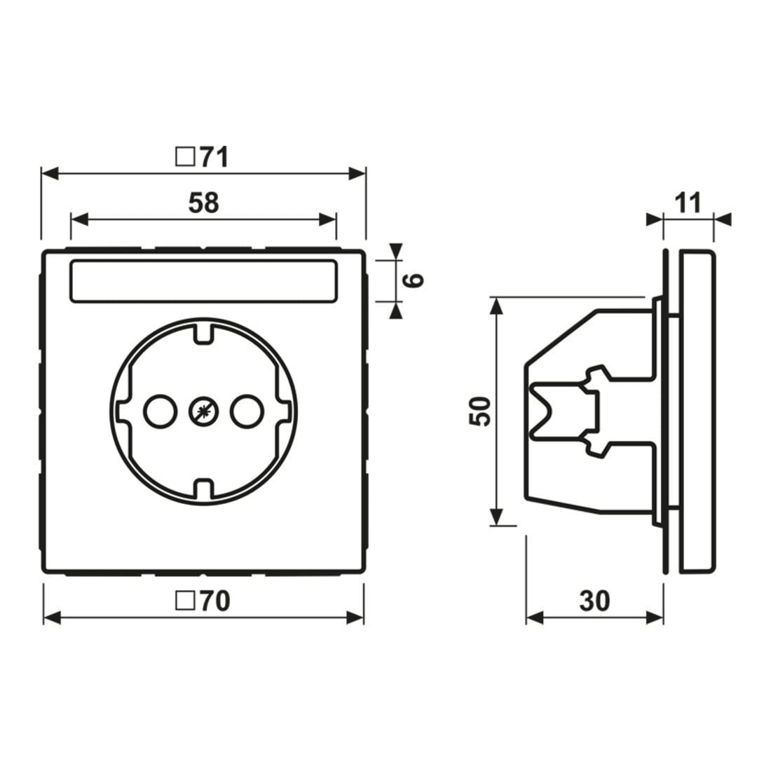 Jung Prise SCHUKO 16A 250V avec protection contre contact LS 1520 KINA WW