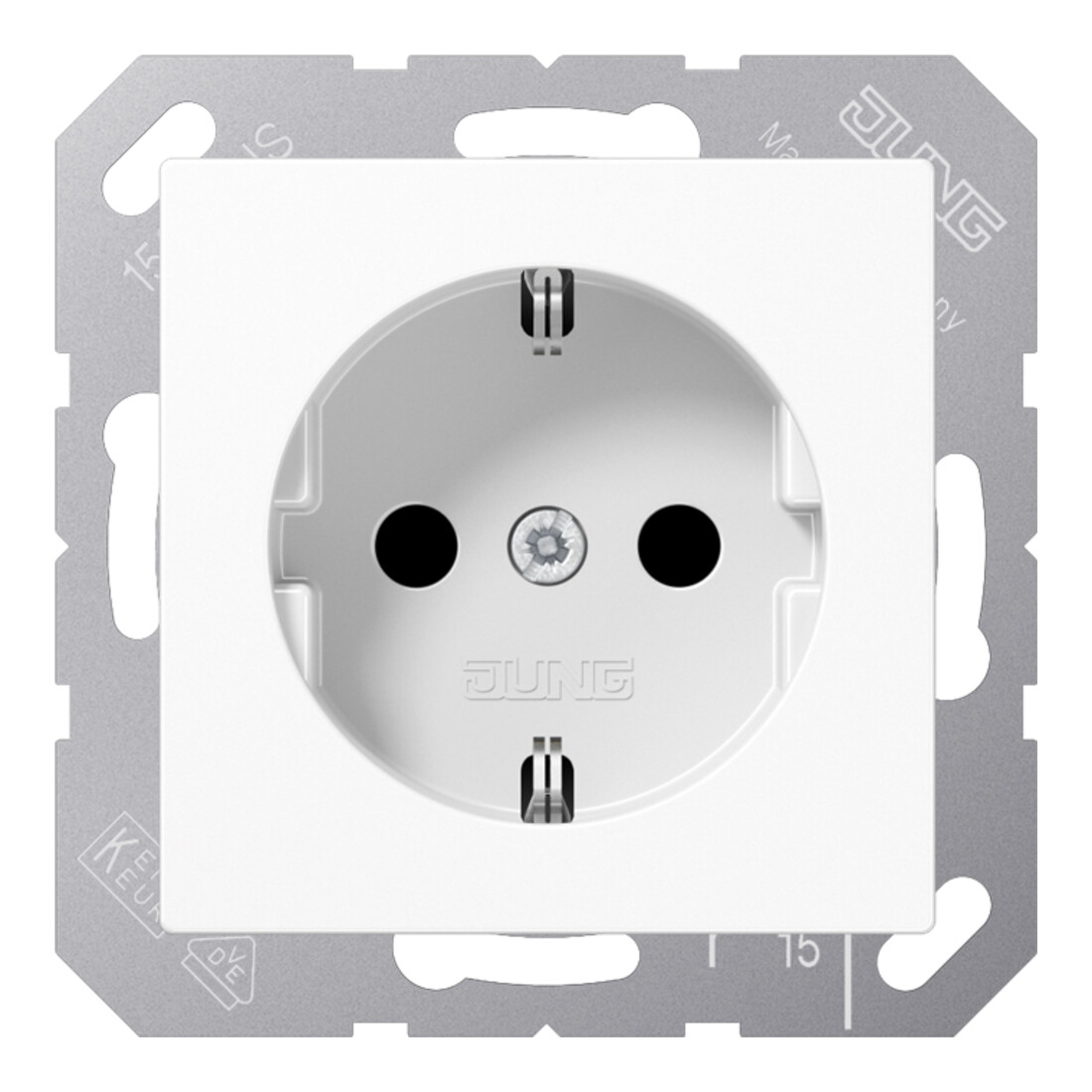 Jung Prise SCHUKO alpin blanc A 1520 KI WW