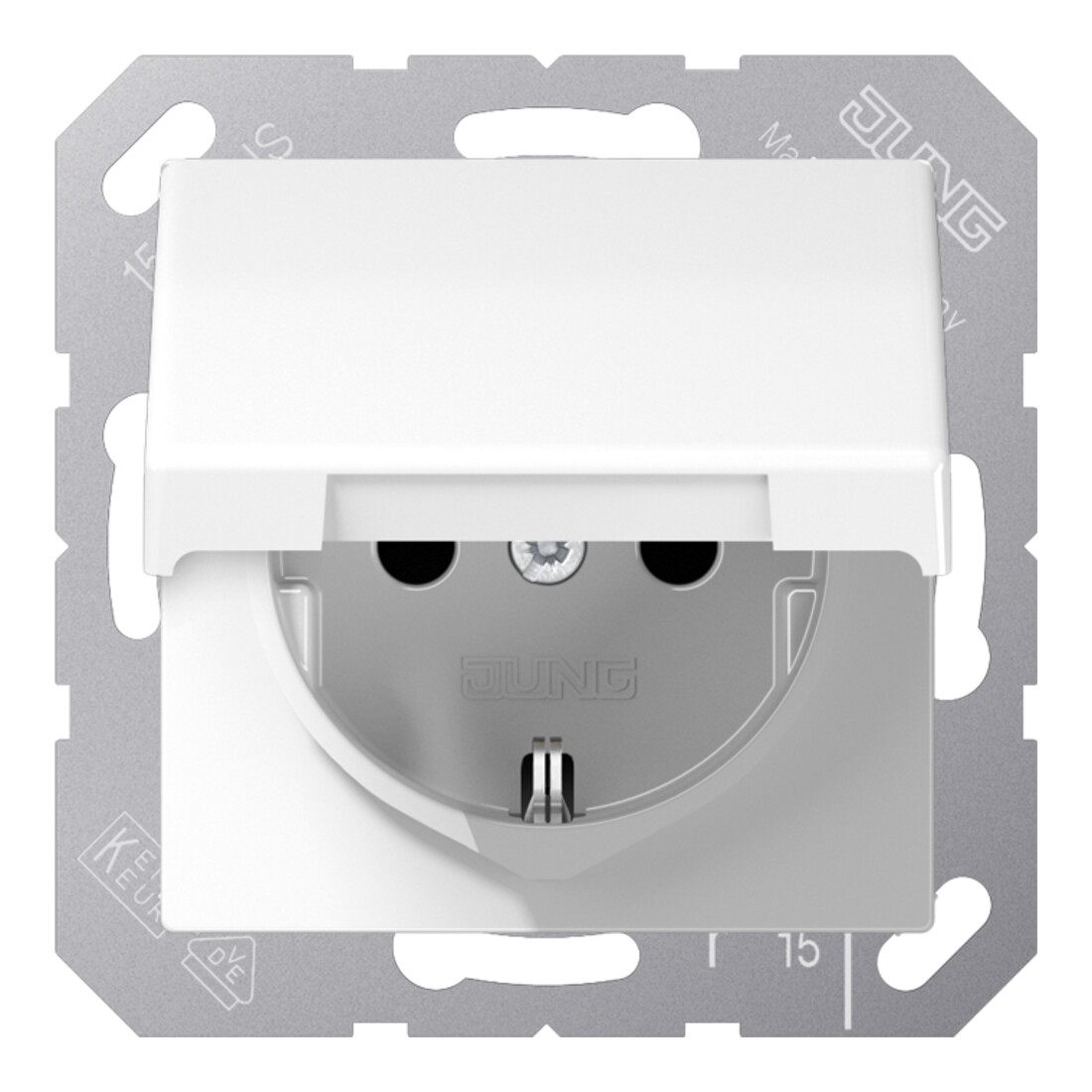 Jung Prise SCHUKO alpin blanc AS 1520 BF KL WW