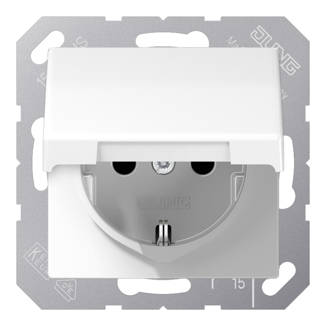 Jung Prise SCHUKO alpin blanc AS 1520 KL WW