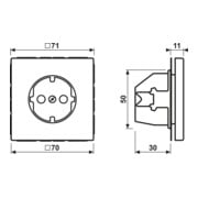 Jung Prise SCHUKO aluminium AL1520-3