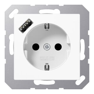 Jung Prise SCHUKO avec USB Type A A1520-18AWW