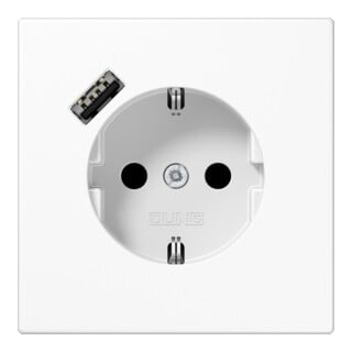 Jung Prise SCHUKO avec USB Type A LS1520-18AWW
