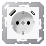 Jung Prise SCHUKO avec USB Type AC A1520-15CAWW-1
