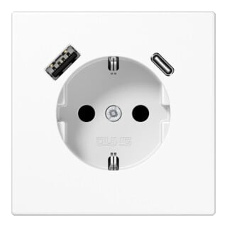 Jung Prise SCHUKO avec USB Type AC LS1520-15CAWW