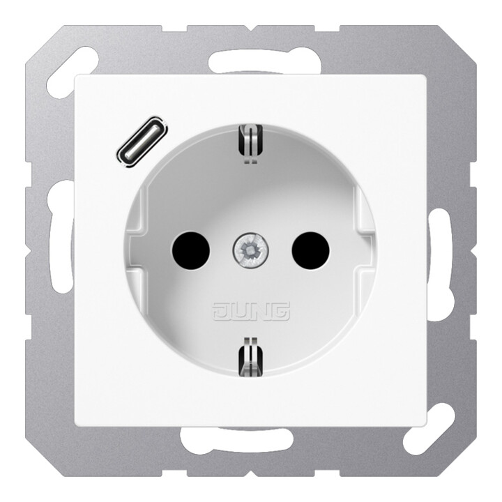 Jung Prise SCHUKO avec USB Type C A1520-18CWW