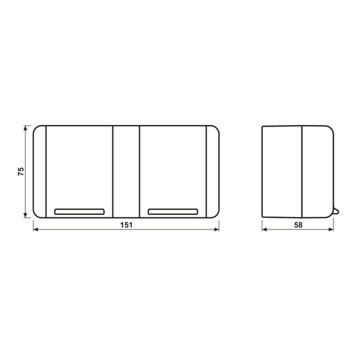 Jung Prise SCHUKO double 16A 250V 8220-1 W