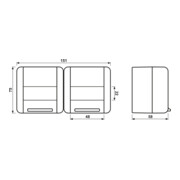 Jung Prise SCHUKO double 16A 250V 8220 NAW-3