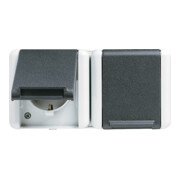 Jung Prise SCHUKO double 16A 250V 8220 W-1