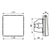 Jung Prise SCHUKO en acier inoxydable ES 1520 KL-3