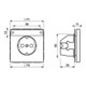 Jung Prise SCHUKO en acier inoxydable ES 1520 NA