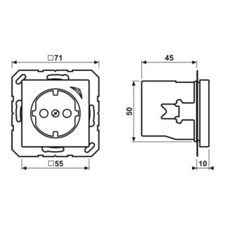 JUNG Prise SCHUKO HOME BT A 1521 SE WW