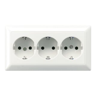 Jung Prise SCHUKO KK 3x 16A 250V AS 523 WW
