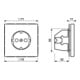 Jung Prise SCHUKO noire LS 1520 SW