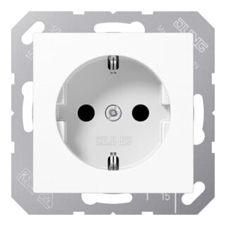Jung Prise SCHUKO sans griffes blanc alpin A 1520 N KI WW