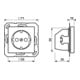Jung Prise SCHUKO sans griffes blanc alpin A 1520 N KI WW