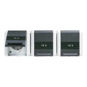 Jung Prise SCHUKO triple 16A 250V 8230 NAW-1