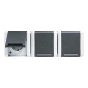 Jung Prise SCHUKO triple 16A 250V 8230 W-1