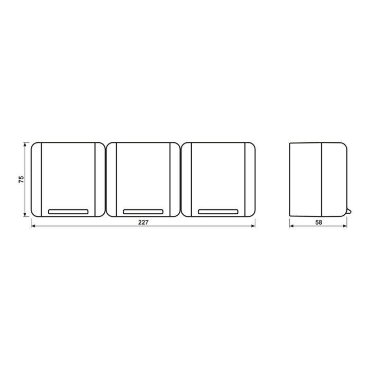 Jung Prise SCHUKO triple 16A 250V 8230 W