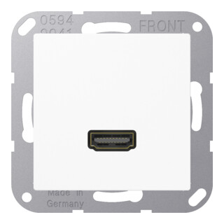 Jung Raccord multimédia aws HDMI avec anneau de support MA A 1112 WW