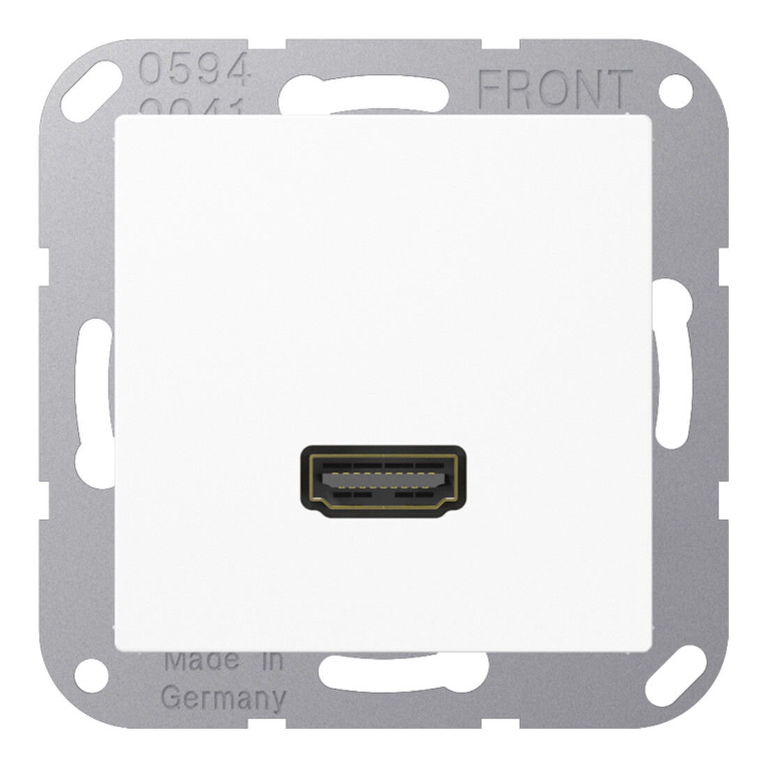Jung Raccord multimédia aws HDMI avec anneau de support MA A 1112 WW